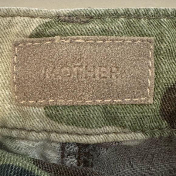 MOTHER The No Zip Misfit Camo Jogger Pants w/ Red & Navy Side Stripes - Picture 5 of 9